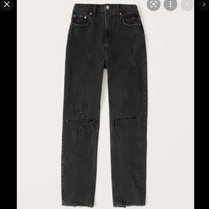 Abercrombie and Fitch 90s Ultra High Rise Straight Jeans